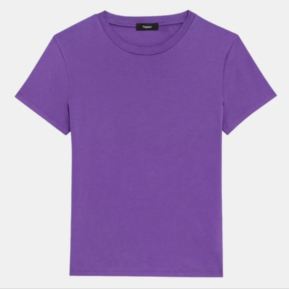 Theory Tops - Theory Tiny Tee 2 Apex Tee In Bright Peony